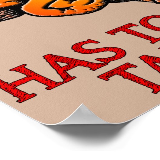 Mijn brein heeft te veel tabs open Poster gebarste (Hoek)