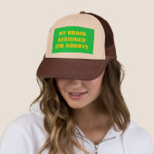 Mijn brein heeft Trucker Hat afgetreden Pet (In situ)