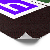 Mijn brein Hurts Multicolored Poster (Hoek)