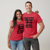 Mijn brein is 80 liedteksten grappig t-shirt (Unisex)
