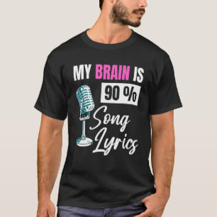 Mijn brein is 90 song Lyrics Music Singer 1 T-shirt