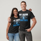 Mijn brein is 90% Song Lyrics Novelty T-Shirt (Unisex)