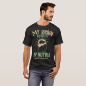 Mijn brein is 95 Nutria Myocastor knaagdier Coypu  T-shirt (Voorkant volledig)