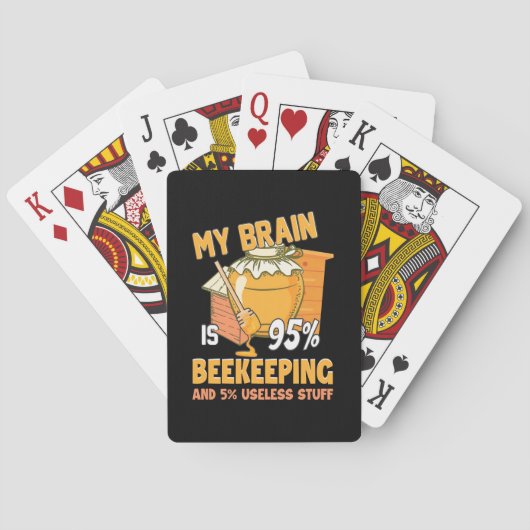 Mijn brein is 95 procent bijenteelt pokerkaarten (Achterkant)
