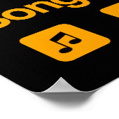 Mijn brein is 99,9% songtekst poster (Hoek)