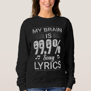 Mijn brein is 99 songteksten en coole muziek trui