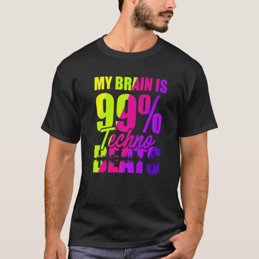 Mijn brein is 99 technische tintelingen t-shirt (Voorkant)