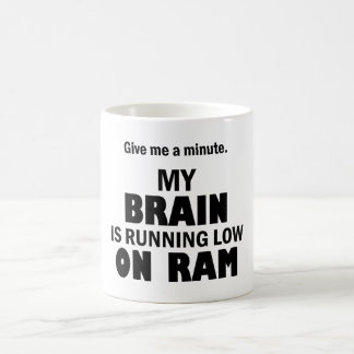 Mijn brein is bijna op ram - Funny tech humor Koffiemok