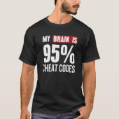 Mijn brein is het T-shirt van de Coder van de Code (Voorkant)