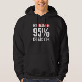Mijn brein is het T-shirt van de Coder van de Code (Voorkant)