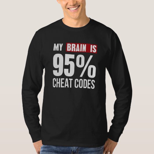 Mijn brein is het T-shirt van de Coder van de Code (Voorkant)