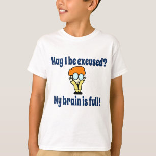 Mijn brein is vol! t-shirt