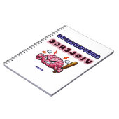 Mijn brein is weer gewelddadig notitieboek (Linkerzijde)