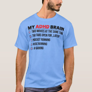 Mijn brein op ADHD en autisme Neurodiversity 1512  T-shirt