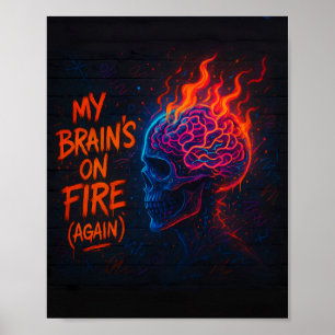 Mijn brein staat in brand (opnieuw) poster