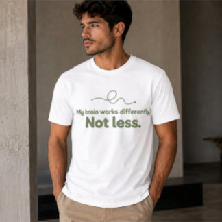 Mijn brein werkt anders, niet minder ADHD T-shirt