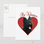 Mijn Briard Valentijn Feestdagenkaart (Voorkant / Achterkant)