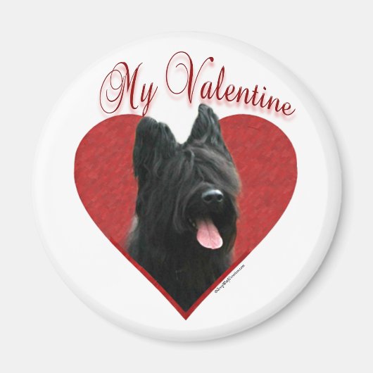 Mijn Briard Valentijn Magneet (Voorkant)