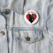Mijn Briard Valentijn Ronde Button 5,7 Cm (In situ)