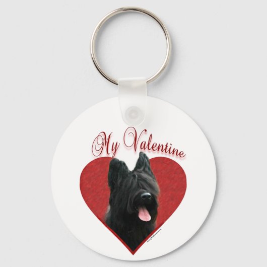 Mijn Briard Valentijn Sleutelhanger (Voorkant)