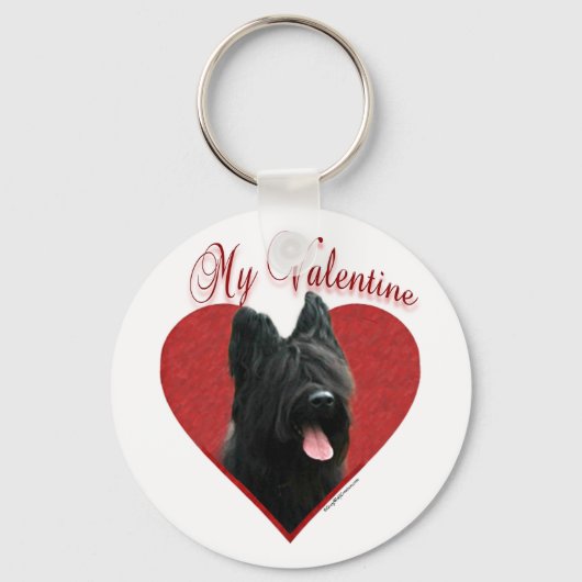 Mijn Briard Valentijn Sleutelhanger (Voorkant)