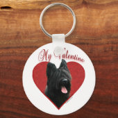 Mijn Briard Valentijn Sleutelhanger (Voorkant)