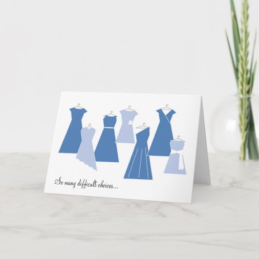 Mijn briefkaart (blauwe jurken) (Voorkant)