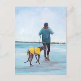 Mijn Briefkaart met de Greyhound Dog Art