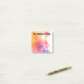 Mijn briljante ideeën kleven noten post-it® notes (Op bureau)