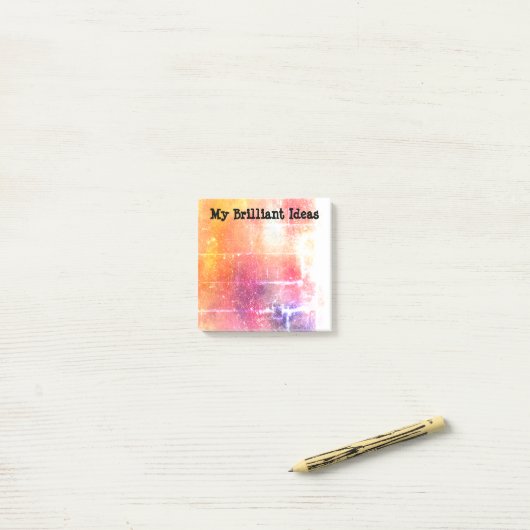 Mijn briljante ideeën kleven noten post-it® notes (Op bureau)