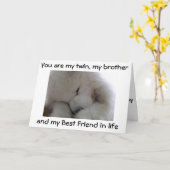 MIJN BROEDER/BESTE VRIEND OP JE BIRTHDAAG KAART (Gele Bloem)