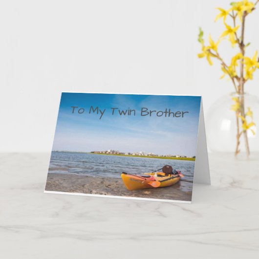 MIJN BROEDER EN MIJN "BESTE VRIEND OOK" KAART (Gele Bloem)