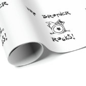 Mijn Broeder Rocks Drums Cadeaupapier (Rol Hoek)