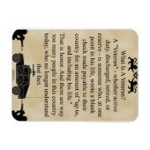 Mijn broer de Veteraan Magneet (Horizontaal)