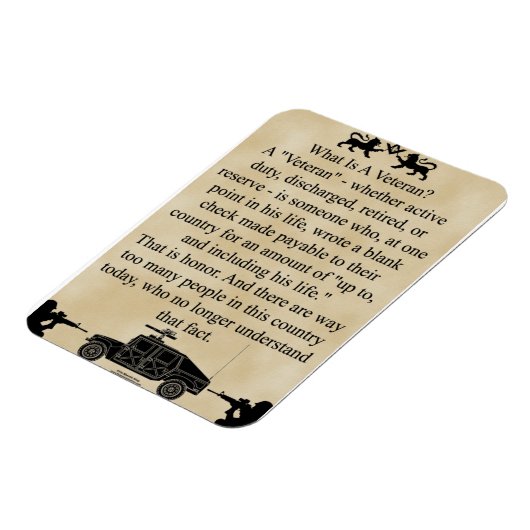 Mijn broer de Veteraan Magneet (Linkerzijde)