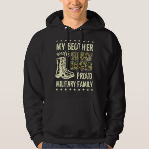 Mijn broer draagt gevechtsvliegtuigen koel- en poo hoodie