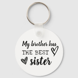 mijn broer heeft de beste zusje schattig hart gekr sleutelhanger