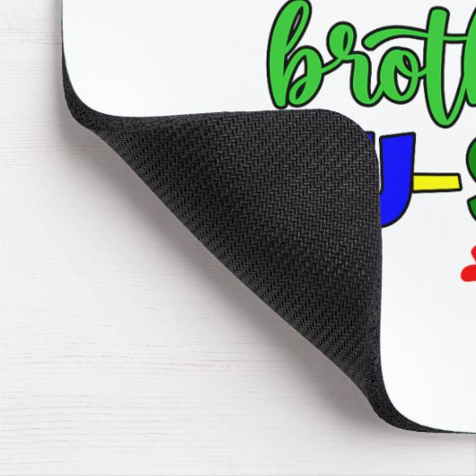 Mijn broer is au-some autisme bewustzijn mama vade muismat (Hoek)