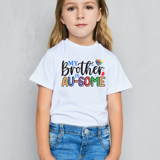Mijn broer is AU-SOME, Autisme-bewustzijn T-shirt
