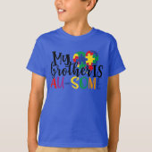 Mijn broer is AU-Sommigen, Proud Autism Brother T-shirt (Voorkant)