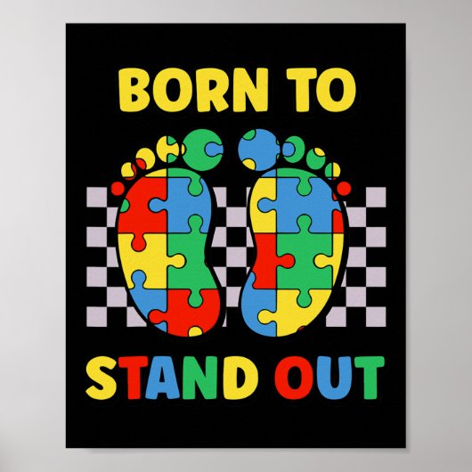 Mijn broer is autisme bewustzijn autistisch Li Poster (Voorkant)