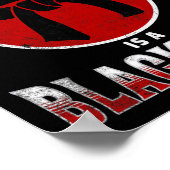 Mijn broer is een Black Belt Martial Arts T-shirt Poster (Hoek)