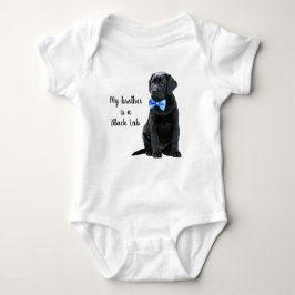 Mijn broer is een Black Lab - Black Labrador Retri Romper
