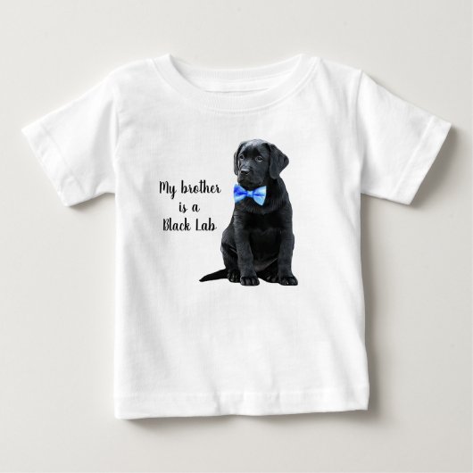 Mijn broer is een Black Lab - Zwarte Labrador Pupp (Voorkant)