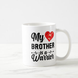 Mijn broer is een CHD Warrior Brother CHD Awarenes Koffiemok