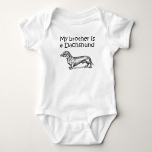 Mijn broer is een dachshund romper