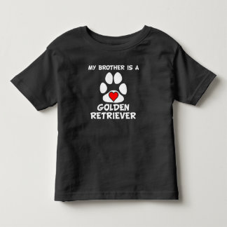 Mijn broer is een Golden Retriever Kinder Shirts