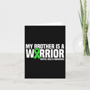 Mijn broer is een krijger Green Ribbon geestelijke Kaart
