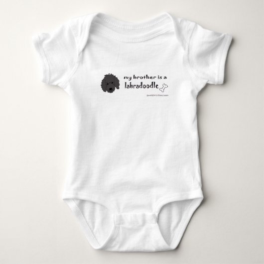 Mijn broer is een Labradoodle Romper (Voorkant)