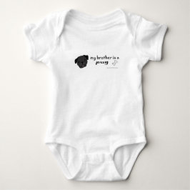 Mijn broer is een Pug Romper